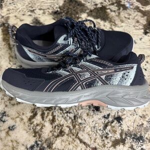 ASICS Gel-Venture 9 Navy and Gray Trail Running Shoes